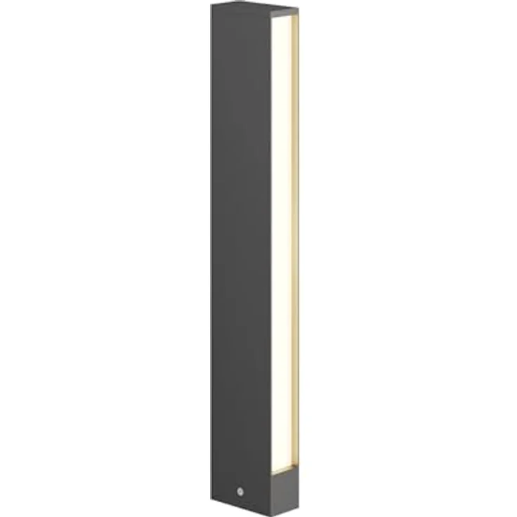 Lucande LED Wegeleuchte Pollerleuchte dunkelgrau, 60 cm, IP54, blendfreies Licht, 990lm, 3000K – Bild 1
