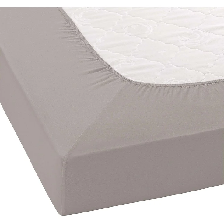 Janine Mako Jersey Spannbetttuch Bettlaken 140-160x200 cm OVP 5007 77 vulkan – Bild 2