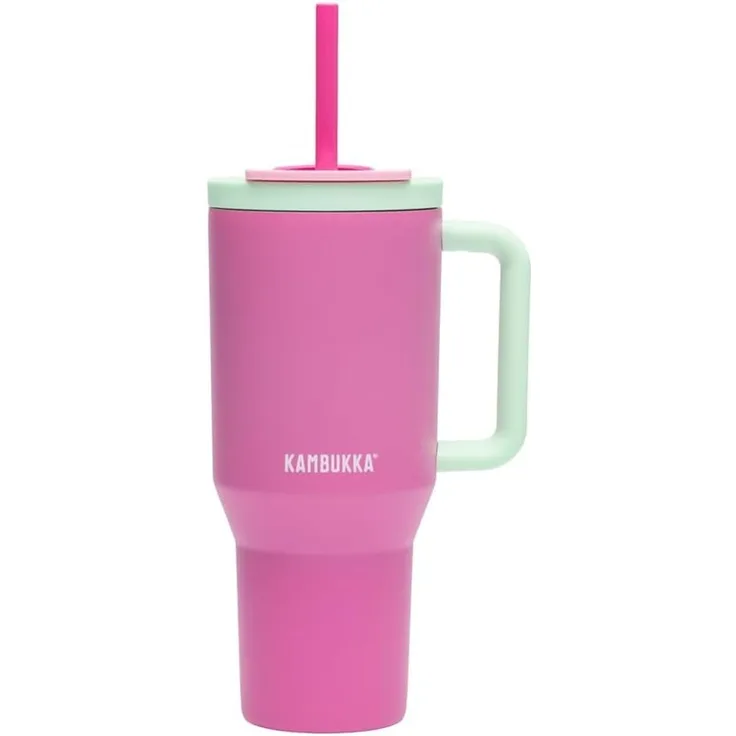 Kambukka Rio Tumbler 950ml Bubblegum Mint Thermobecher mit Teleskopstrohhalm