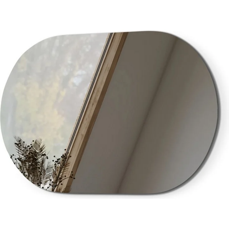 EMKE Spiegel Ovaler Wandspiegel ohne Rahmen Dekospiegel (Vertikal Horizontal möglich), ohne Beleuchtung,Badezimmer Garderobe Flur – Bild 5