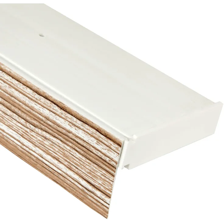 Bestlivings 1-3 Läufige Vorhangschiene mit Innenlauf aus Kunststoff und Kunststoff Blende Teak 180cm 1-läufig