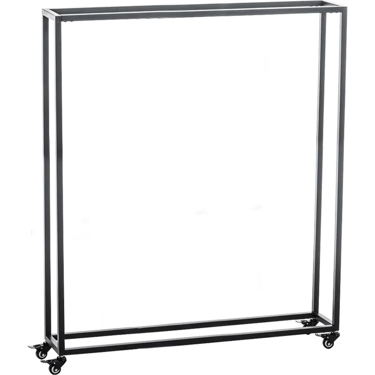 DELUKE® Kaminholzregal innen Metall BETTA - mit Rollen, 25x100x150 Brennholzregal innen Kaminholzständer Kaminholzhalter Feuerholzregal Innen Holz stapeln Wohnzimmer – Bild 5