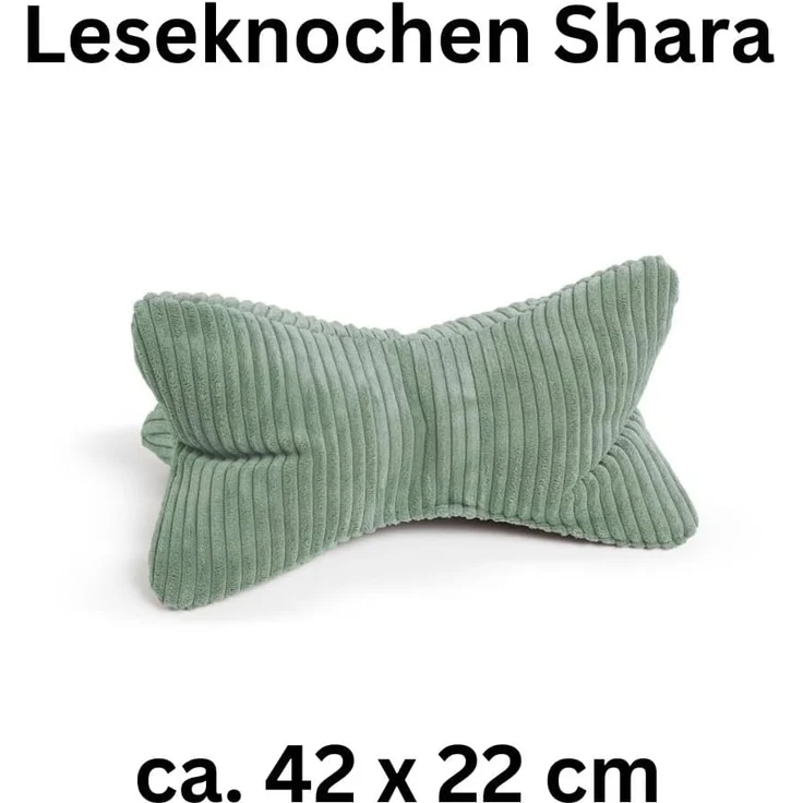 MAGMA Leseknochen SHARA - ca. 42 x 22 cm salbei – Bild 2