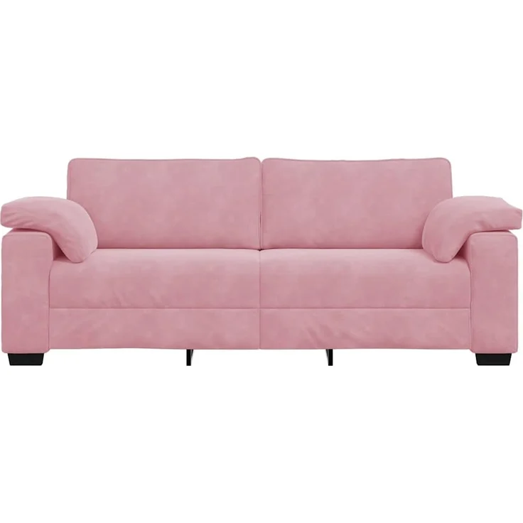 vidaXL 3-Sitzer-Sofa Rosa 220x77x82 cm Samt 4105280 – Bild 3
