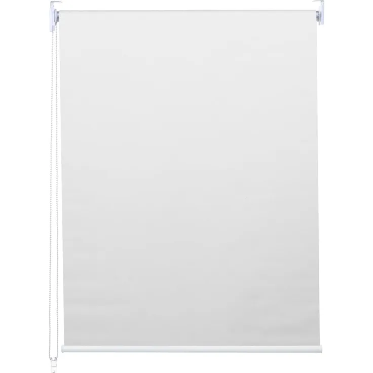 Rollo HWC-D52, Fensterrollo Seitenzugrollo Jalousie, 40x160 cm Sonnenschutz Verdunkelung blickdicht ~ weiß