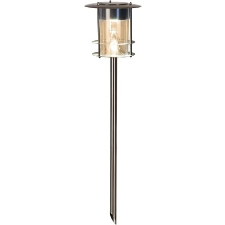 Solarlampe Edelstahl, superhell warmweiß, Dämmerungsschalter – Bild 2