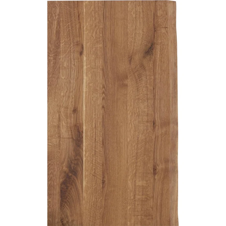 Tischplatte Eiche massiv mit natürlicher Kante 180 x 90 x 2,6 cm – Bild 2