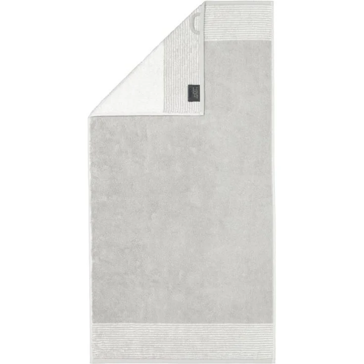CAWÖ Handtuch - Luxury Home, C Two-Tone, Walkfrottier Platin 50x100cm – Bild 4