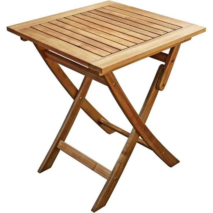 Dehner Gartentisch Holztisch Macao, klappbar, geölt, hellbraun, wunderschöner Falttisch aus geöltem FSC®-zertifiziertem Akazienholz