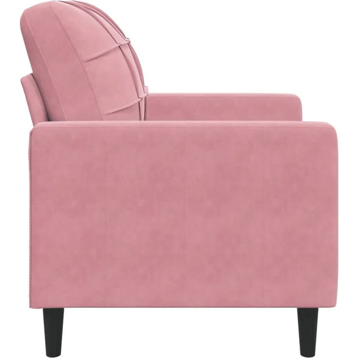 vidaXL Sessel Rosa 60 cm Samt 4007607 – Bild 4