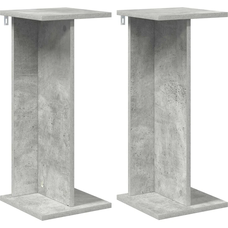 vidaXL Pflanzenständer 2 stk. Betongrau 25 x 25,5 x 60,5 cm 899665 – Bild 2