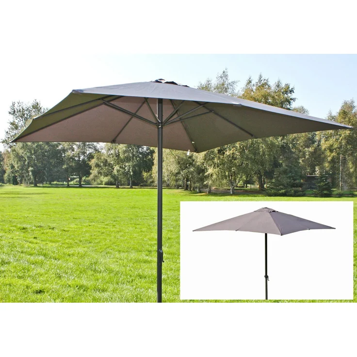 Sonnenschirm Anthrazit 250 x 250 cm 8 Streben – Bild 3