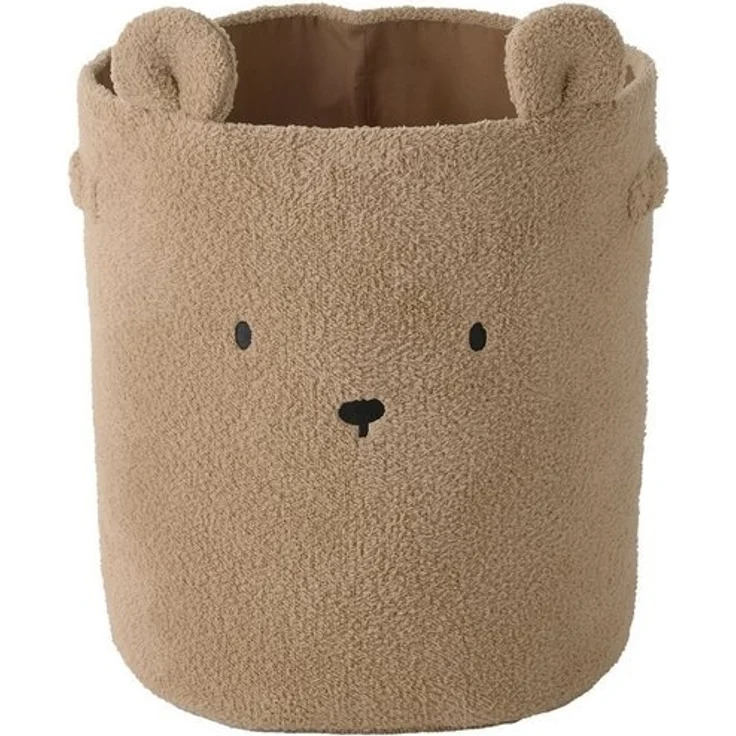 vertbaudet Aufbewahrungskorb Kinderzimmer XL Aufbewahrungskorb BÄR, Teddyfleece – Bild 2