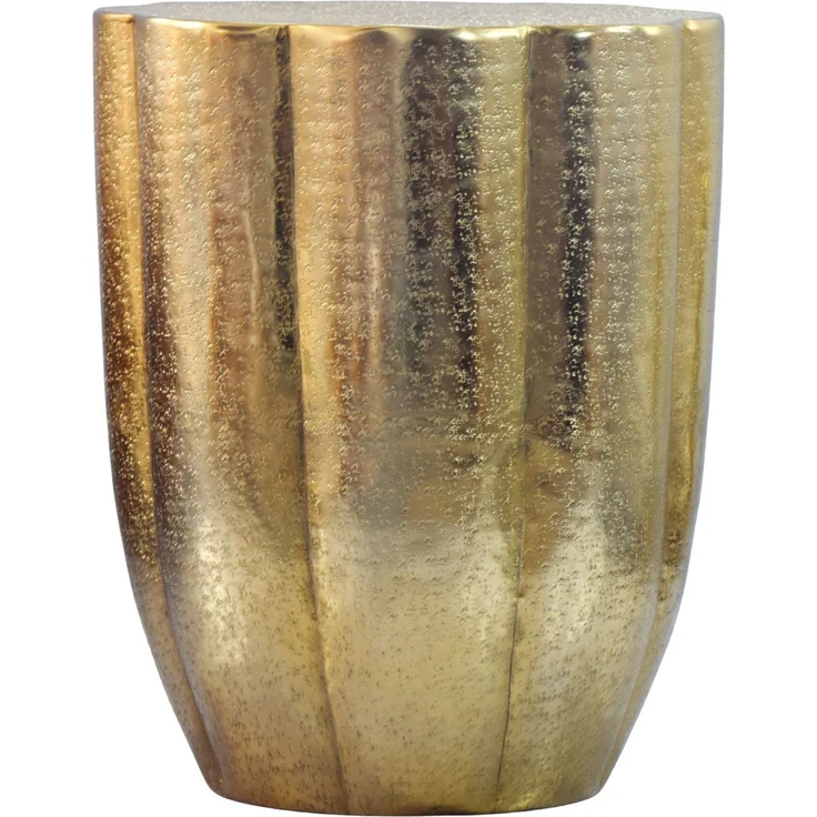 FINEBUY Beistelltisch FB76412 Aluminium Anstelltisch Gold Dekotisch Wohnzimmertisch (Kompakter Tisch für stilvolle Räume), Markante Form mit moderner Ausstrahlung – Bild 6