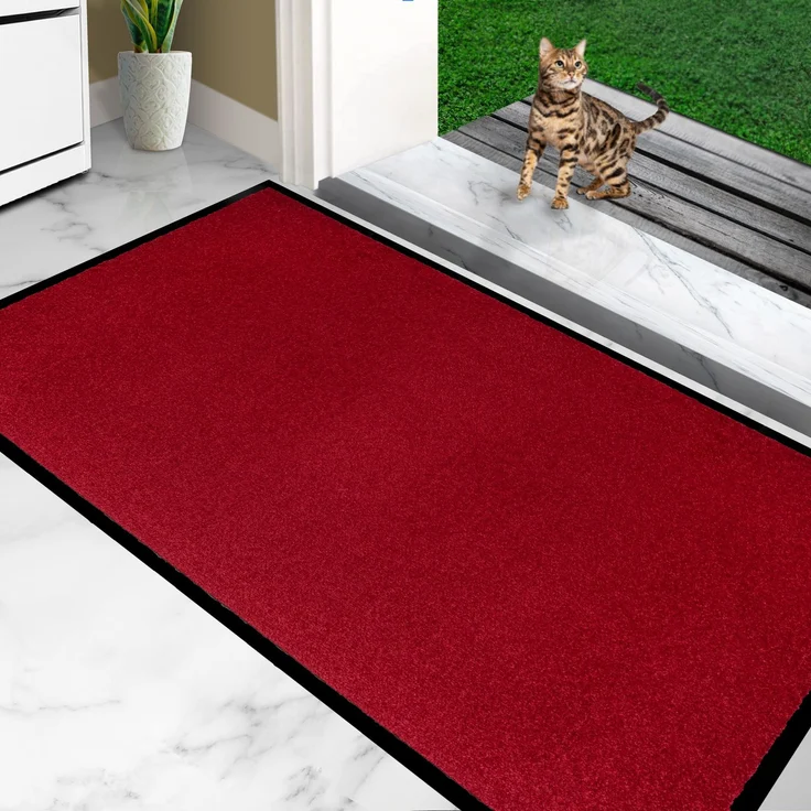 Furni24 Fußmatte - Rot, 90 x 150 cm – Bild 2