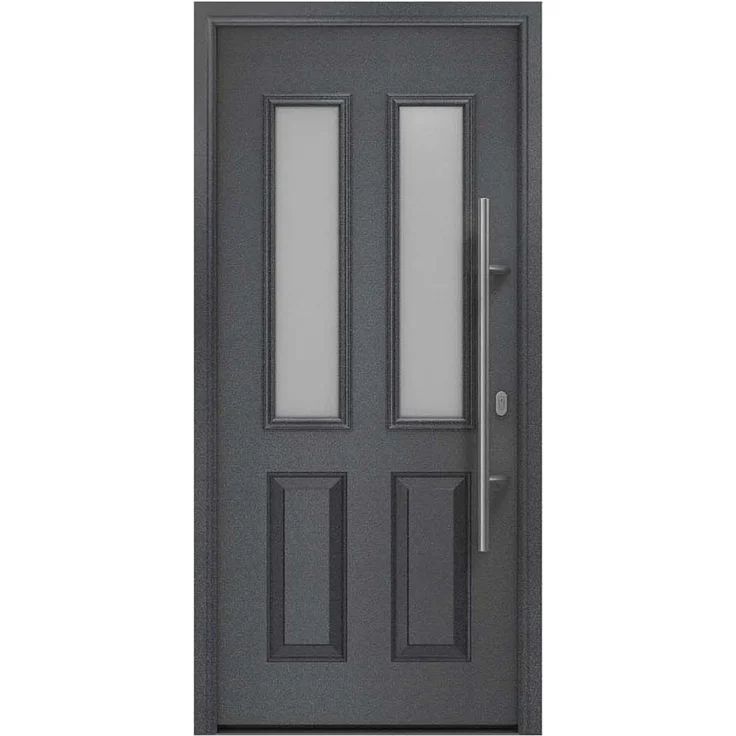 Hörmann Ecostar Haustür "ISOPRO IP 410S", anthrazit metallic (CH 703), 110 x 210 cm (B x H),DIN Rechts – Bild 1