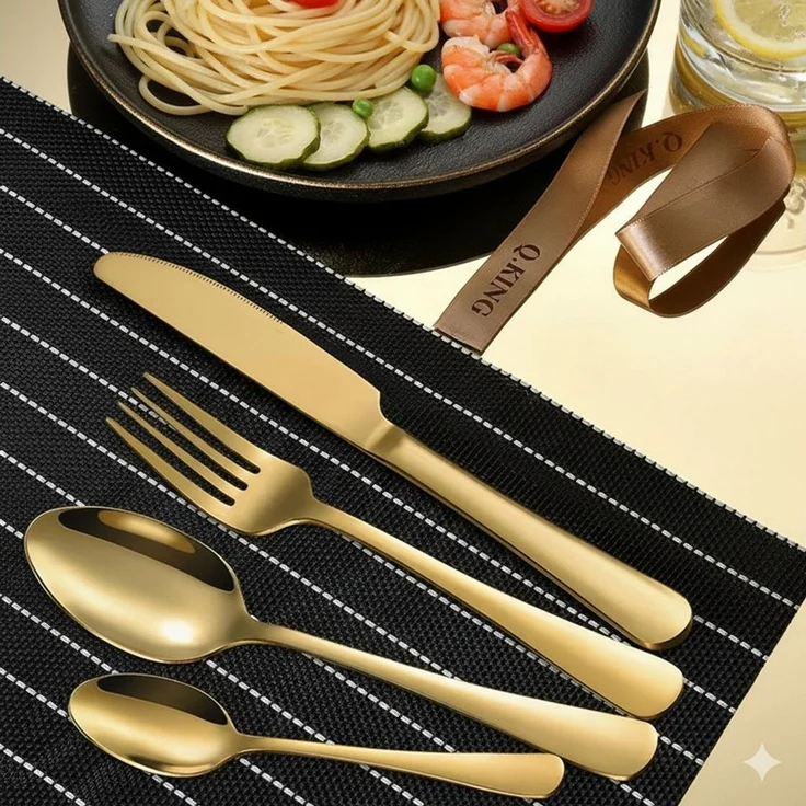 Faizee Home Besteck-Set Kopie von Otto Besteck Gift Box Gold #1 – Bild 2