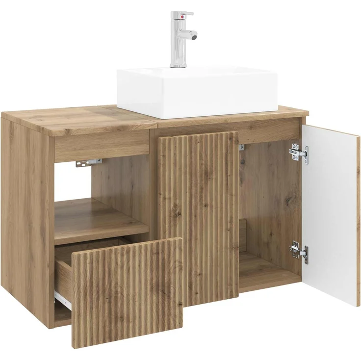 vidaXL Badezimmerschrank-Set 2 stk. Artisan-Eiche 79,5 x 41 x 79,5 cm 3404063 – Bild 4