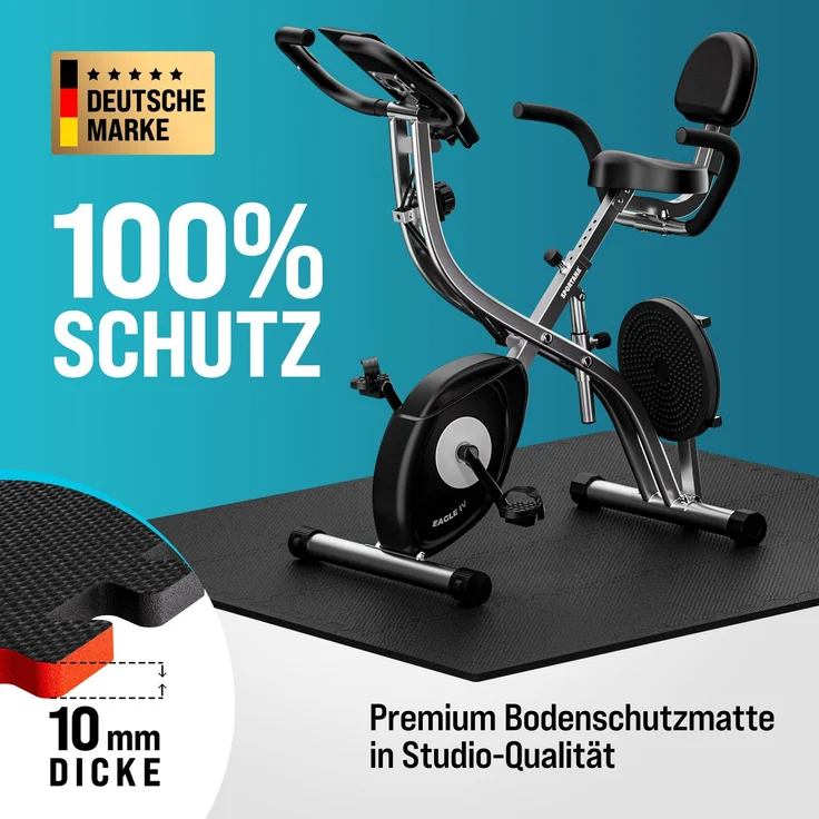 monzana Bodenschutzmatte, 36-St, Rutschfest EVA-Schaumstoff Bodenschutz, Schwarz, 3 m² – Bild 8