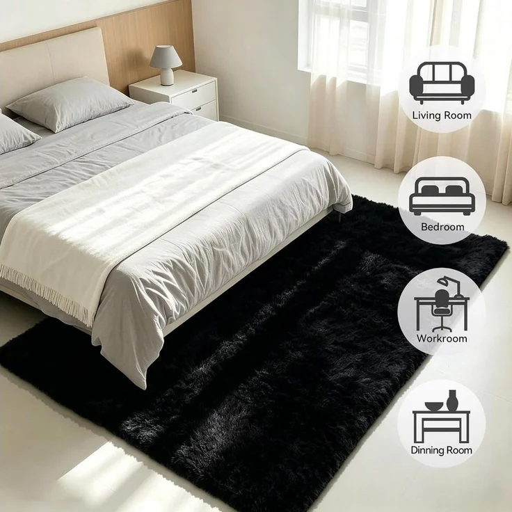 MCC direct Hochflor-Teppich Hochflor-Teppich – luxuriöser Flauschteppich - 7 Größen & 7 Farben – Bild 3