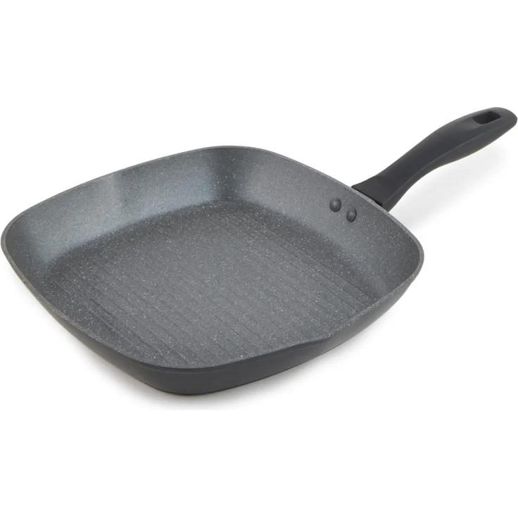 Russell Hobbs RH02813EU7 Metalllic Marble Grillpfanne - Antihaftpfanne, 28cm Universal Bratpfanne, Grillen, Anbraten, Induktionskochfeld geeignet, Kochen mit wenig bis kein Öl für gesunde Mahlzeiten