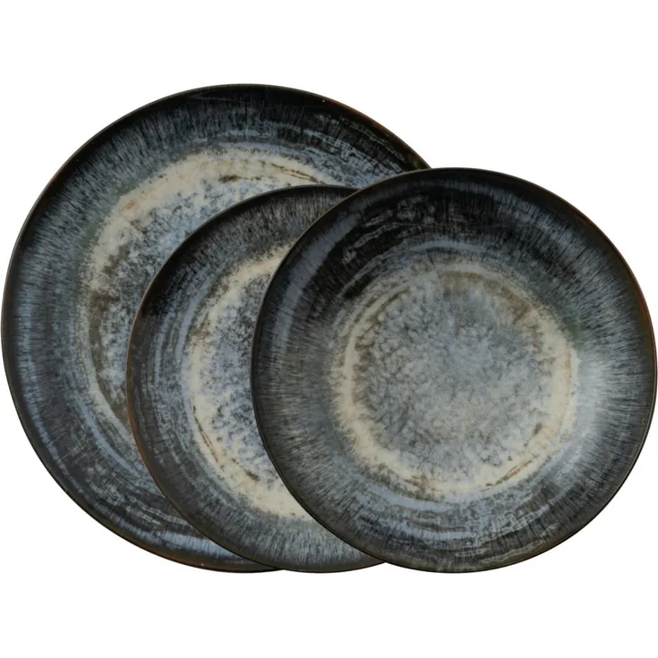 Rosenthal Geschirr-Set Arthur Krupp Stoneware Galaxy Neptune Dinnerset 12tlg, Steinzeug