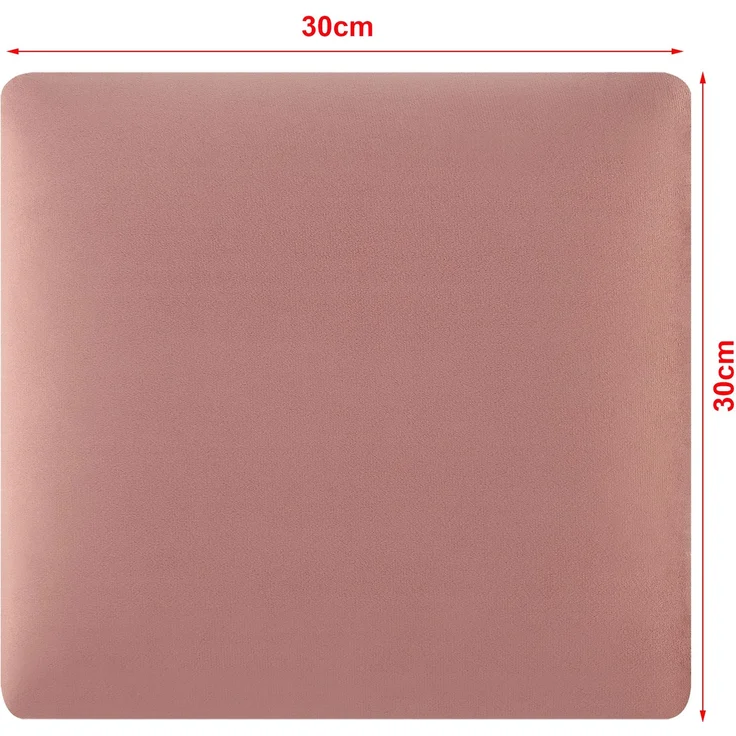 Wandkissenset Carpino 4-tlg. Samt 30x30 cm Rosa [neu. haus] – Bild 3