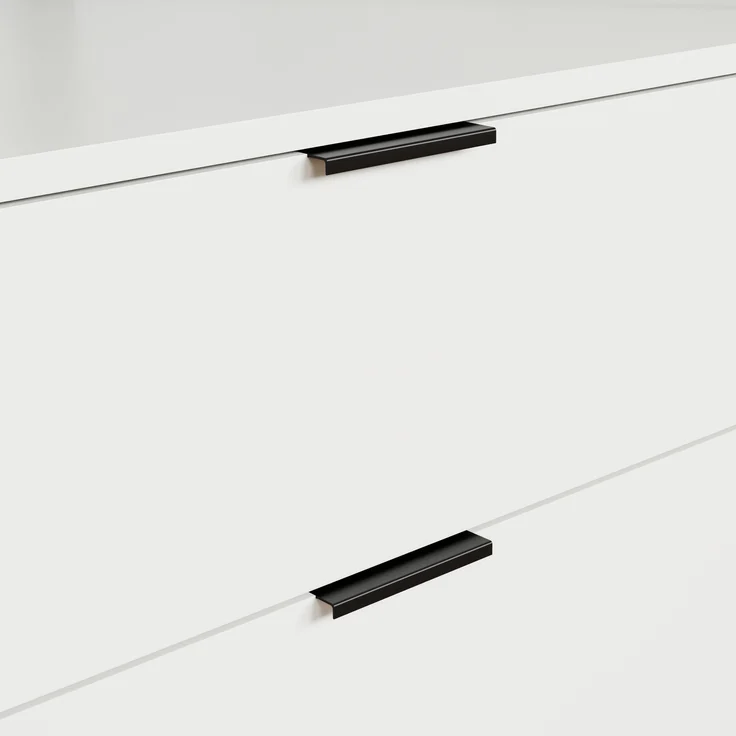 trendteam smart living - Jody - Garderobenständer mit 2 praktischen Schubladen - Weiß matt/Schwarz - Kompakter Kleiderständer - (BxHxT) 85 x 190 x 47 cm - Freistehende Garderobe mit Metallgestell – Bild 11