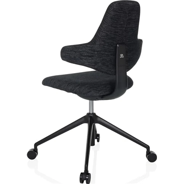 MID.YOU Drehstuhl, Schwarz, Textil, ergonomische Rückenlehne, inklusive Armlehnen, 58x87-97x57 cm – Bild 9