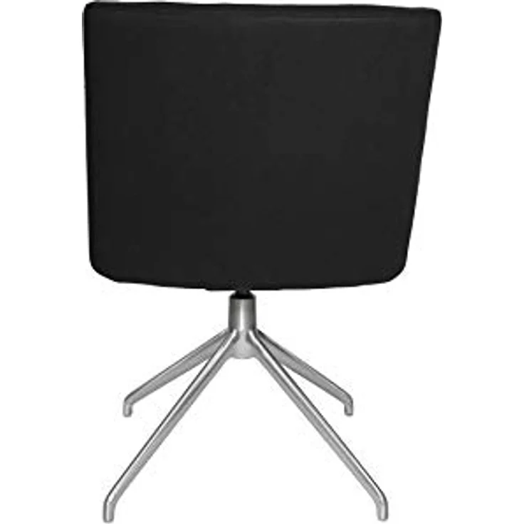 Topstar SFH 1.0 Speisezimmerstuhl, Esszimmerstuhl, Loungechair, mit Armlehnen, höhenverstellbar, Stoffbezug, schwarz – Bild 6