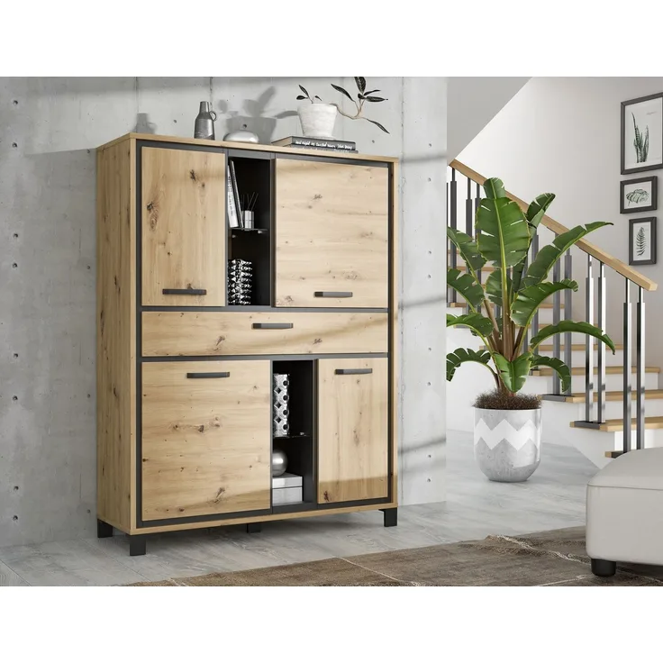 Highboard TRONDHEIM Artisan Eiche