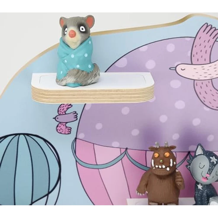 stadtecken Kinder Regal für Musikbox I Geeignet für die Toniebox und ca. 50 Tonies I Perfekte Aufbewahrung für Kinderzimmer I zum Aufstellen oder Aufhängen (Oben, Mittel) – Bild 6