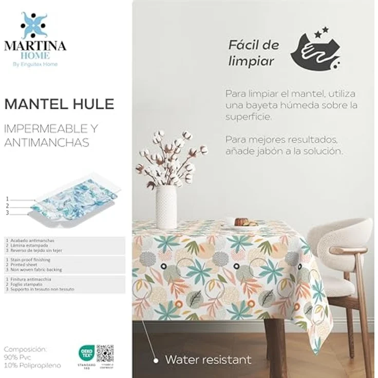 Martina Home Wachstuchtischdecke, Sella, Orange, 240x140 cm – Bild 4