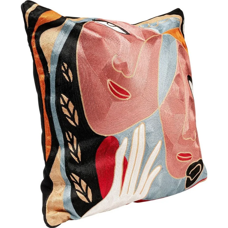 Kare Design Dekokissen Art Line Two Face, Kissenhülle mit Füllung, 50x50 cm, stützt Kopf und Nacken angenehm und sorgt für erholsamen Schlaf – Bild 2