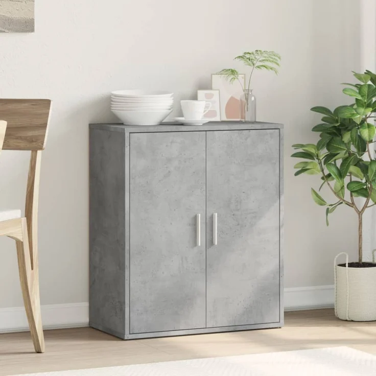 vidaXL Sideboard Betongrau 60x31x70 cm Holzwerkstoff 840460 – Bild 9