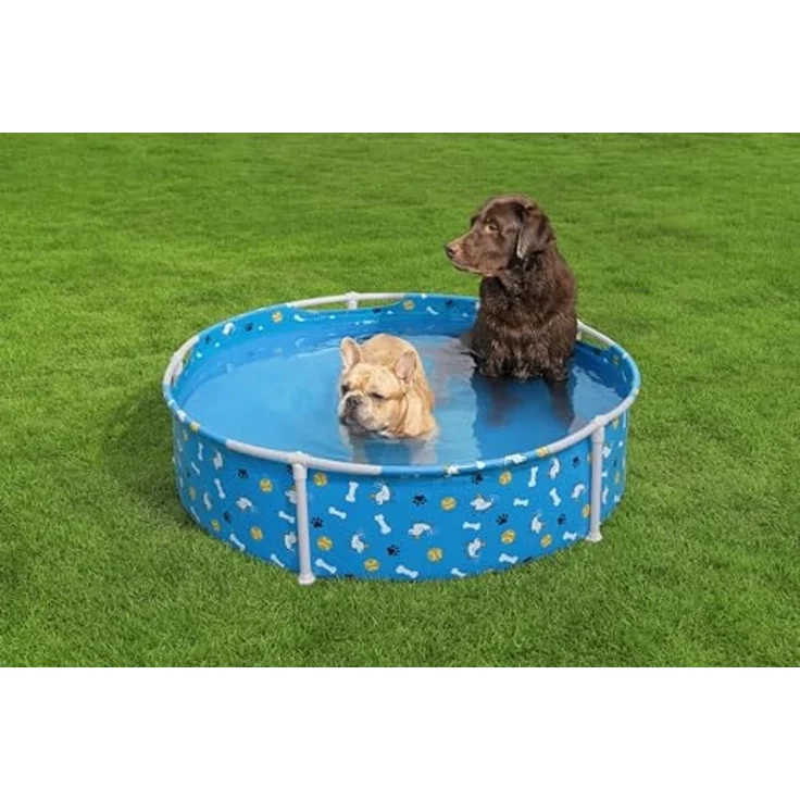 Bestway Schwimmbecken für Haustiere über dem Boden Blau 122x30,5 cm 42035756 – Bild 6