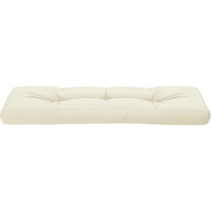 vidaXL Palettenkissen Creme 120x40x12 cm Stoff 360625 – Bild 4
