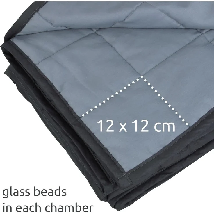 yourGEAR Gewichtsdecke yourGEAR Como 6kg Therapiedecke Gewichtsdecke 100% Baumwolle 135x200cm – Bild 6
