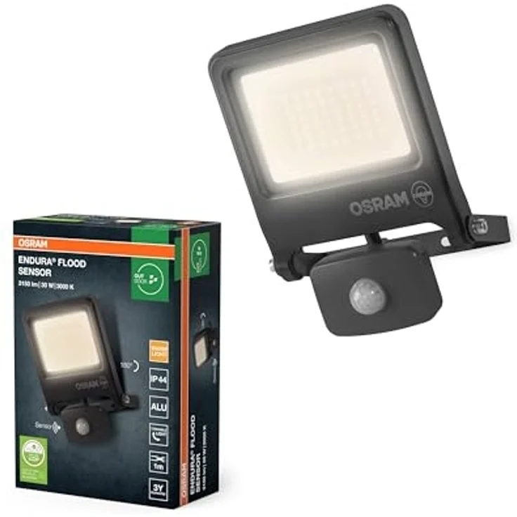 Osram Außenleuchte Endura Flood Bewegunsmelder 30W dunkelgrau warmweiß – Bild 5