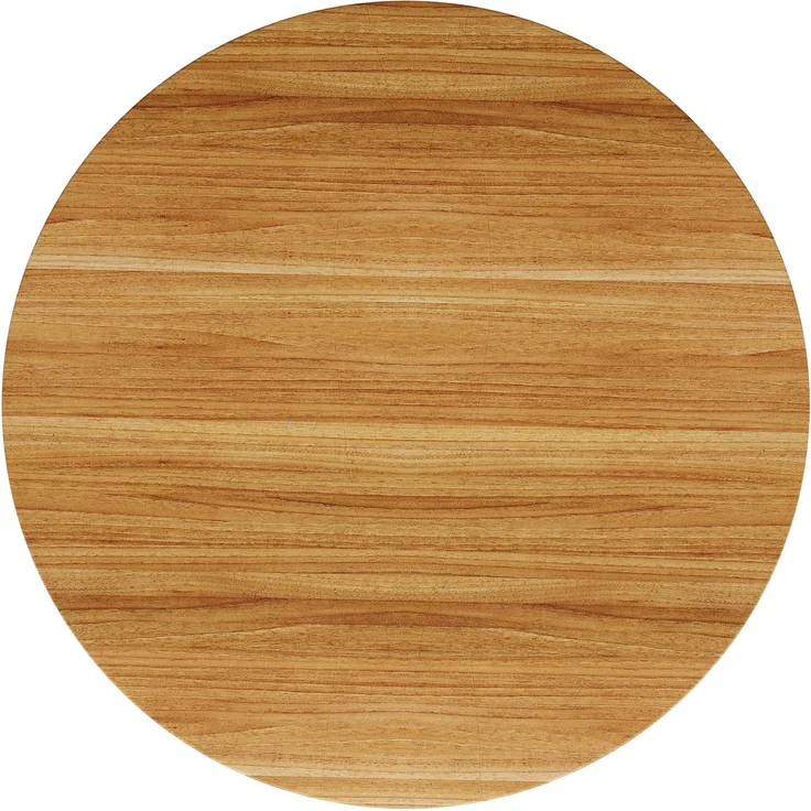 ZUBALIYA Runder Bartisch Ø 60 cm, mit Stauraum, MDF/Metall, Holzfarben – Bild 10