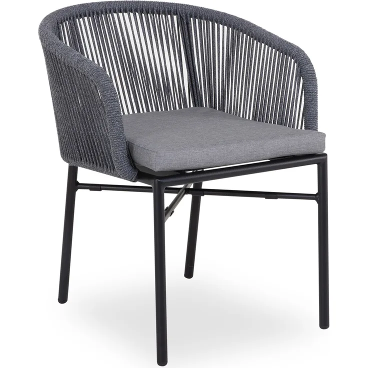 Gartenstuhl SANSIBAR KOPENHAGEN BHT 59x75x64.50 cm grau Stapelstuhl Klappstuhl