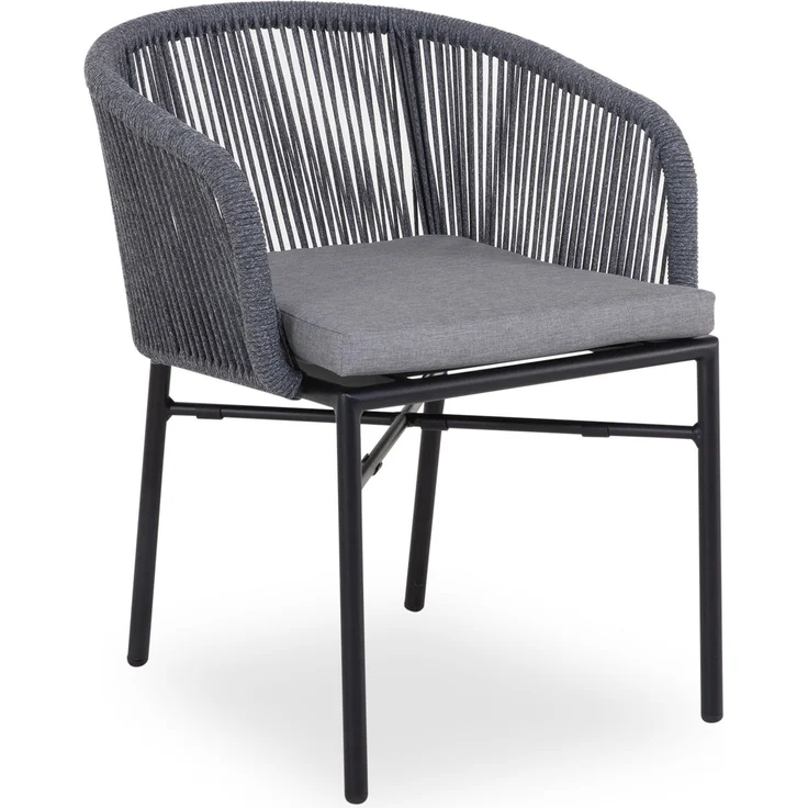 Gartenstuhl SANSIBAR KOPENHAGEN BHT 59x75x64.50 cm grau Stapelstuhl Klappstuhl – Bild 1