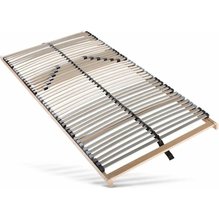 Lattenrost 90x200, Ergonomischer 7 Zonen Lattenrost aus Buchenholz, 42 Latten, Hergestellt in Deutschland, Lattenrost Selbstmontage, Traglast 150kg