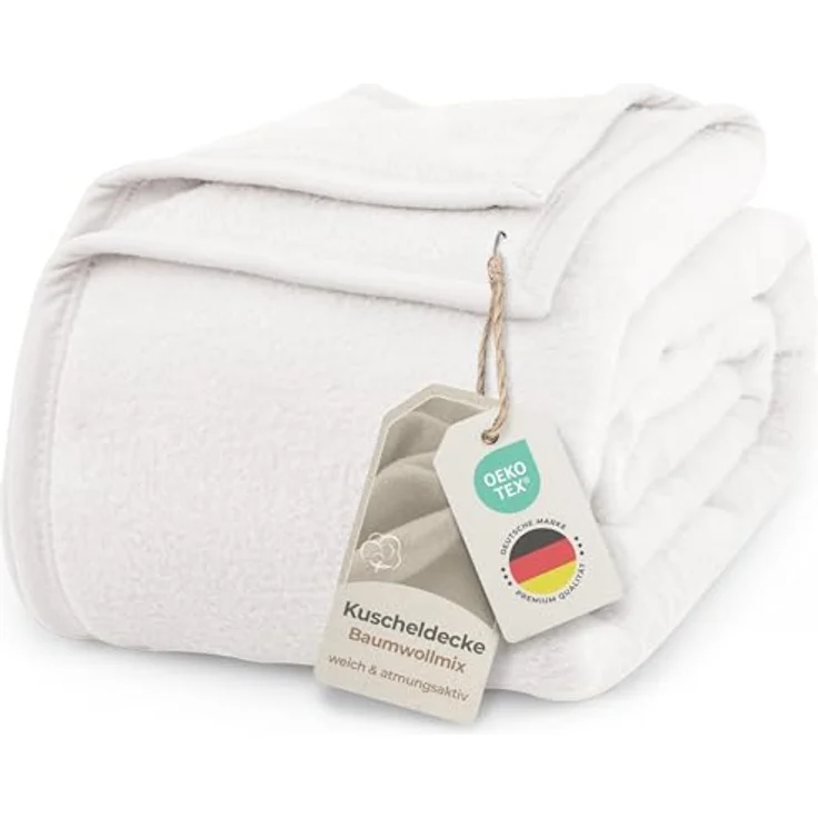 Wohndecke Wohndecke aus Baumwolle - Kuscheldecke, Baumwolldecke -, Laynenburg, Decke als Sofa-decke, Couchdecke, Wolldecke aus Baumwollmix – Bild 2