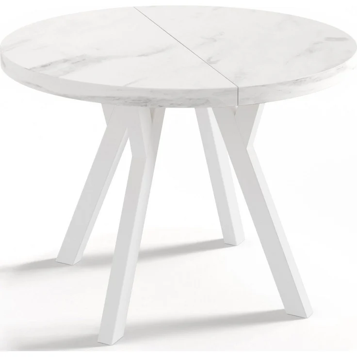 WFL GROUP Esstisch Twixy (erhältlich in 3 Größen – 90/100/100 cm, ausziehbar auf 170/150/200 cm), platzsparender Tisch für kleine Küche, Esszimmer oder Wohnzimmer – Bild 1
