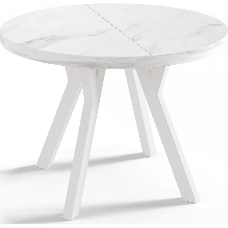 WFL GROUP Esstisch Twixy (erhältlich in 3 Größen – 90/100/100 cm, ausziehbar auf 170/150/200 cm), platzsparender Tisch für kleine Küche, Esszimmer oder Wohnzimmer