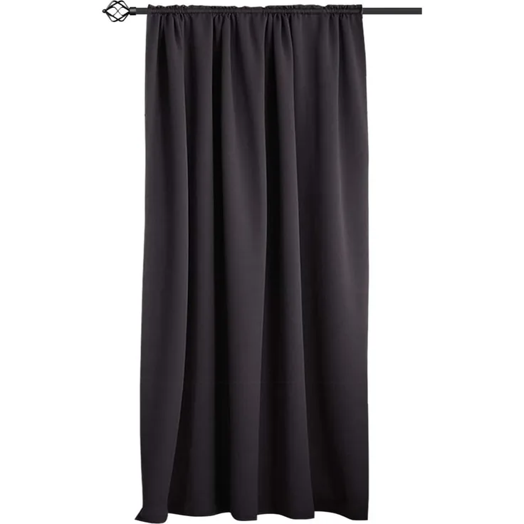 Woltu Gardine, (1 St), blickdicht, Blickdicht mit Kräuselband für Schiene, 250 g/m²