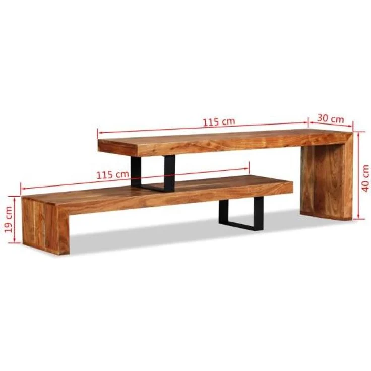 vidaXL TV-Schrank Massivholz Akazie 244583 – Bild 9