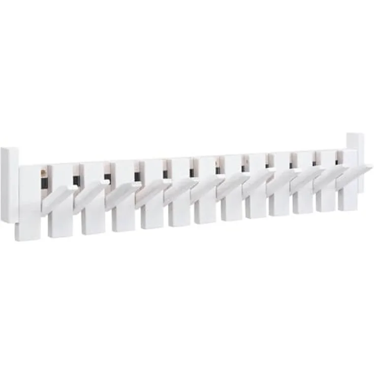 HOME DELUXE Garderobenleiste PORTE Weiß - 80 x 15 cm