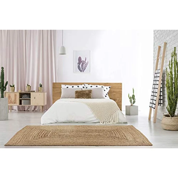 LUXOR living Teppich Salo, rechteckig, Höhe: 6 mm, Juteteppich, handgeflochten, Flecht Design, 100% Naturfaser – Bild 3